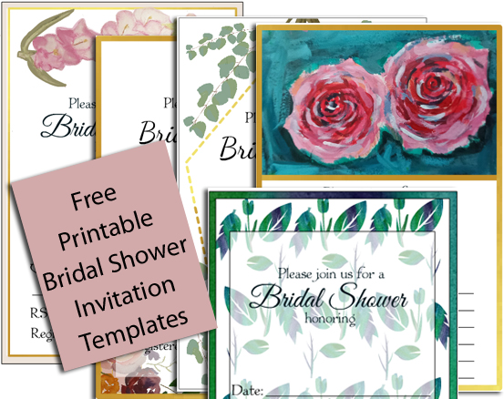 Free Printable Bridal Shower Invitation Templates